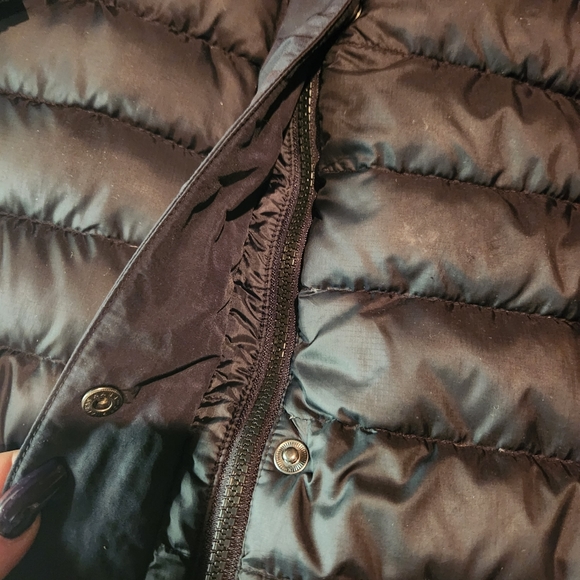 Lands' End Jackets & Coats Lands End Womens Black Hooded Down Plus